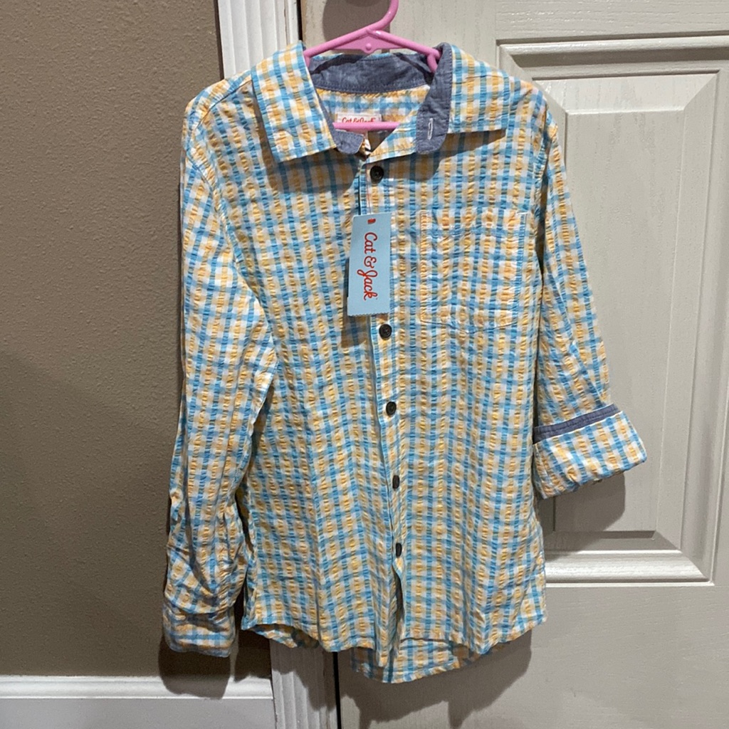 Nwt Cat & Jack Boys Shirt Size M 8-10